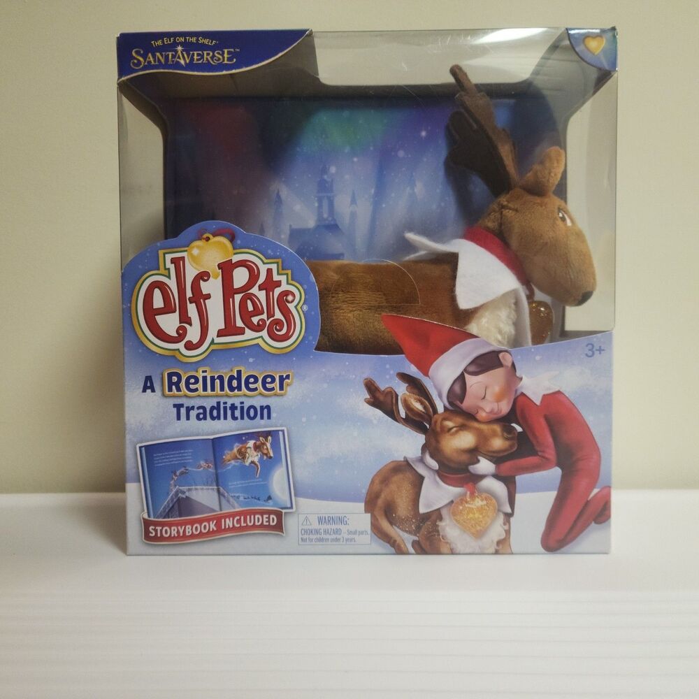 NEW Elf Pets A Reindeer Tradition Plush & Storybook Elf On The Shelf NIB Gift